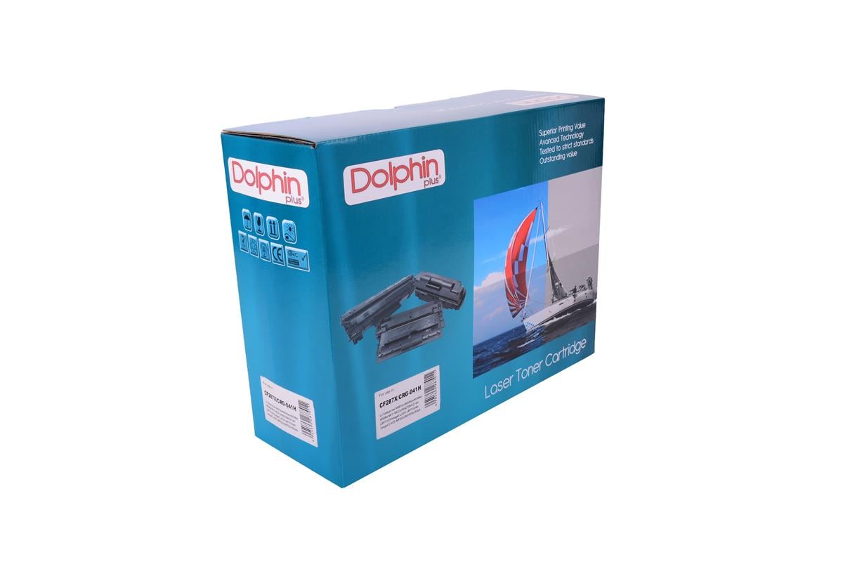 HP CF  287X Canon CRG 041H Dolphin Laser Toner   Enterprise M 501dn/ M 506dn/ M506n/ M 506x/ MFP M 527z/ M 527f/ M 527dn  Canon LBP 312X/ image CLASS LBP 312dn/ image CLASS MF 522x/ MF 525x