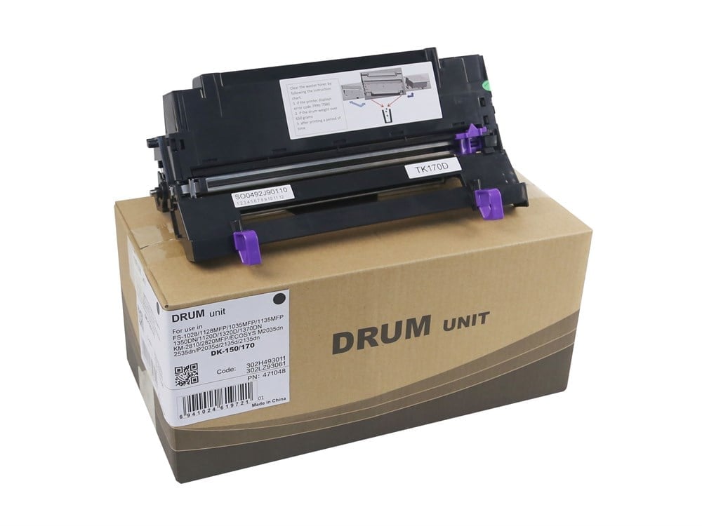 KYOCERA DK-150/DK-170 DRUM UNIT  FS-1028/1128mfp/1135mpf/1350dn/1120dn/1320d   ECOSYS M2035dn/2535dn/P2035d/2135d/2135dn  KM-2810/2820mfp