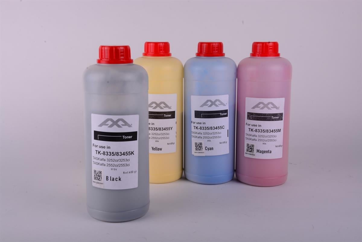 KYOCERA TK 8335 TK 8345 AA Black Toner 800g Şişe Taskalfa 2552ci 3252ci