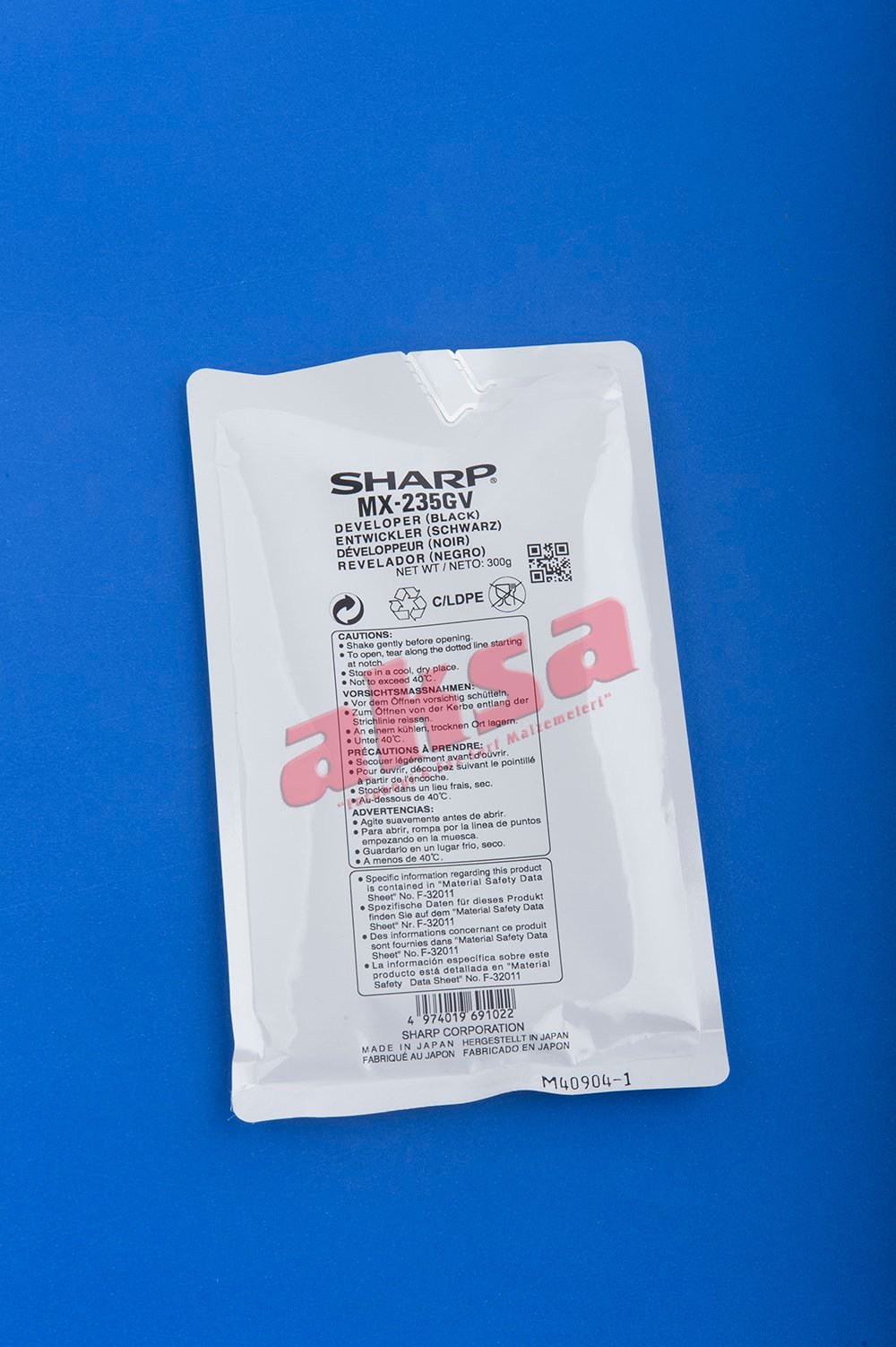 SHARP MX 235GV Orijinal Developer   AR5618, AR5620, AR5623, MX M182D, MX M202, MX M232D  300GR