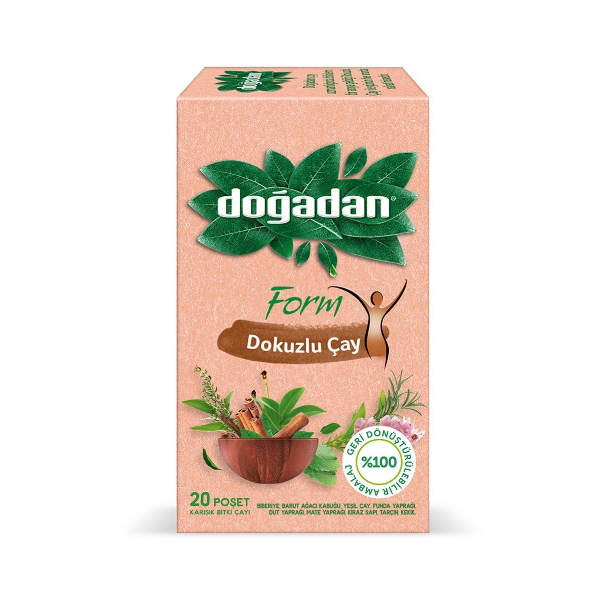 Doğadan Form Dokuzlu Çay 20'li Paket