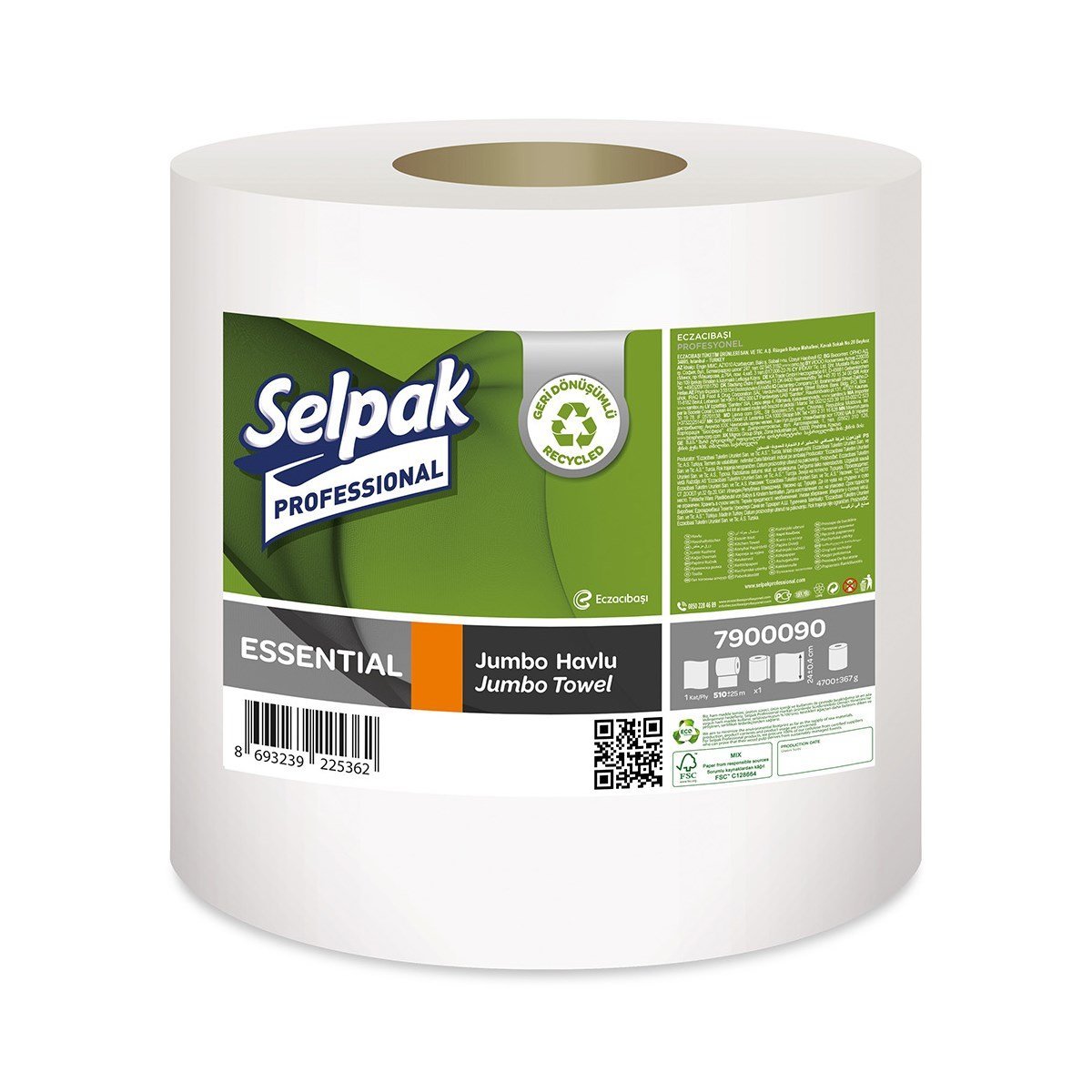 Selpak Professional Essential Jumbo Havlu 510 M