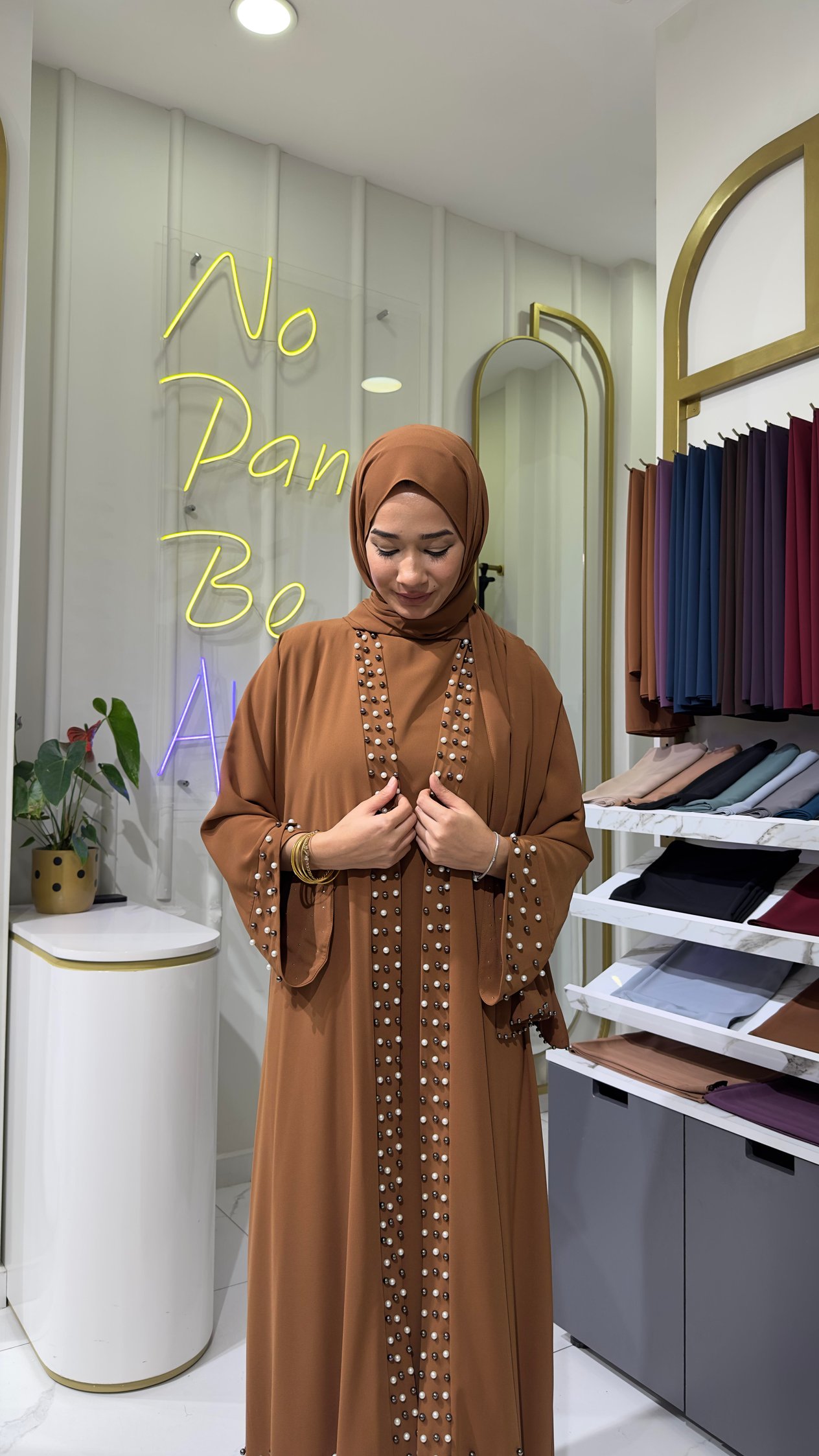 İncili Kimono - Taba 