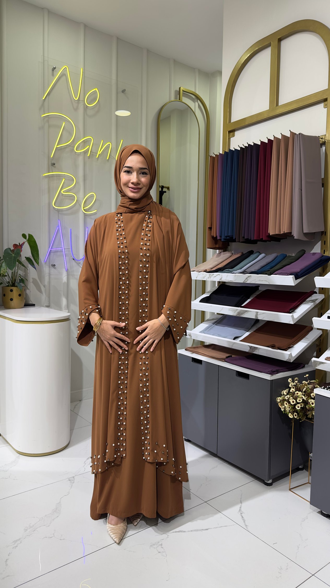 İncili Kimono - Taba 