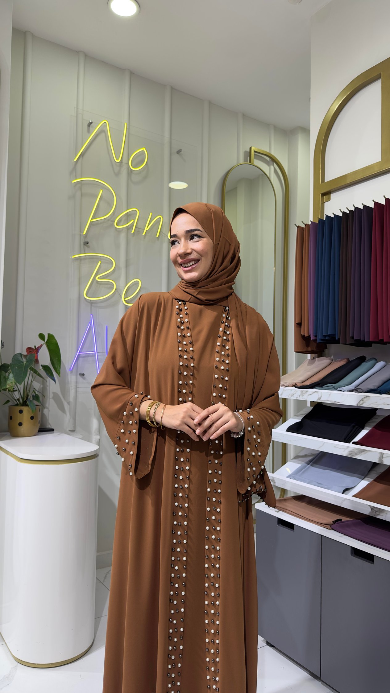 İncili Kimono - Taba 