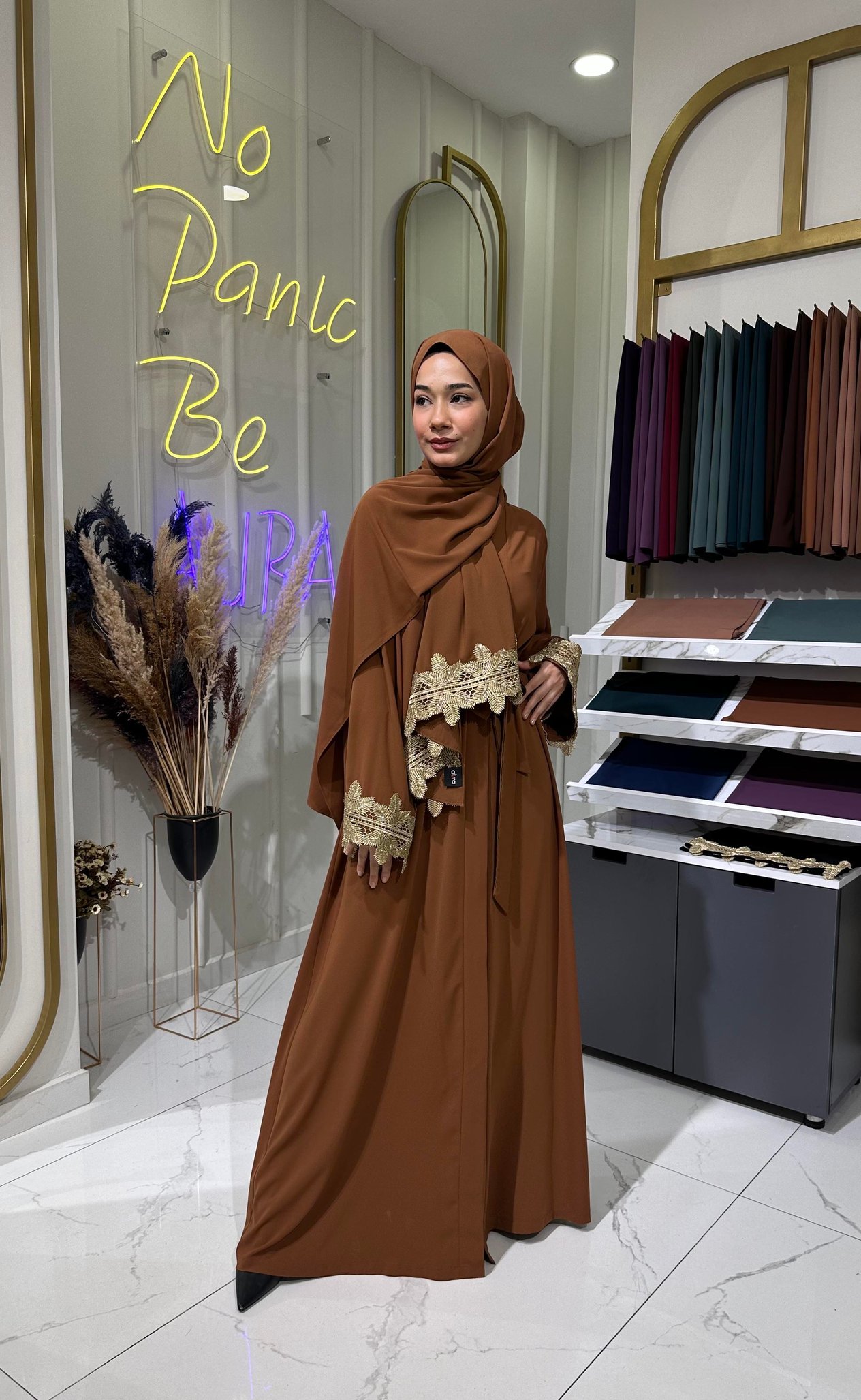 SAHRA abaya takım taba
