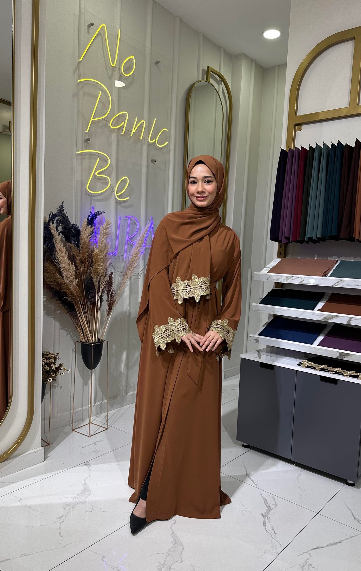 SAHRA abaya takım taba