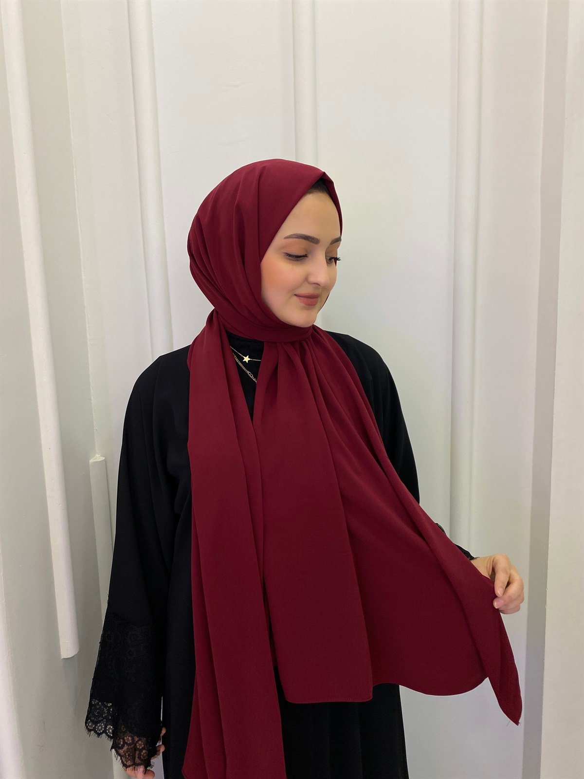 Şal - Bordo