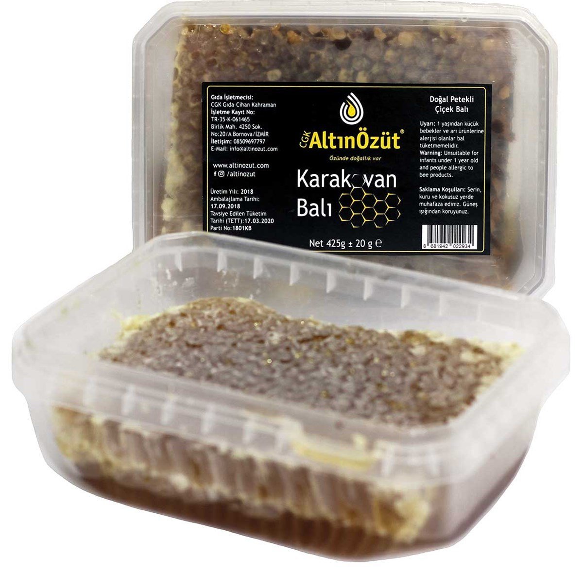 AltınÖzüt Karakovan Petek Bal 425 gr