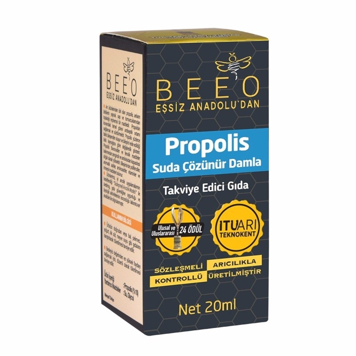 Beeo Suda Çözünür Propolis Damla 20 ml