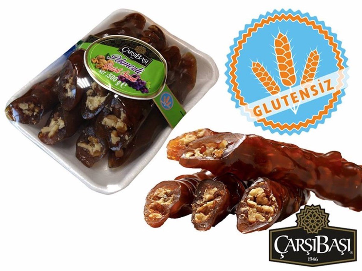 Çarşıbaşı Glutensiz Pekmez Sucuğu Cevizli 100 grGlutensiz Ürünler