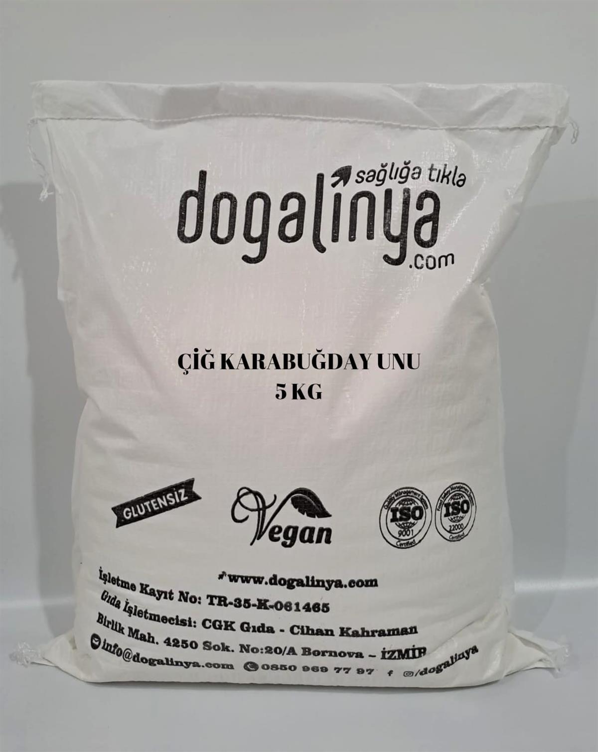 Doğalinya Glutensiz Çiğ Karabuğday Unu 5 KgGlutensiz Ürünler