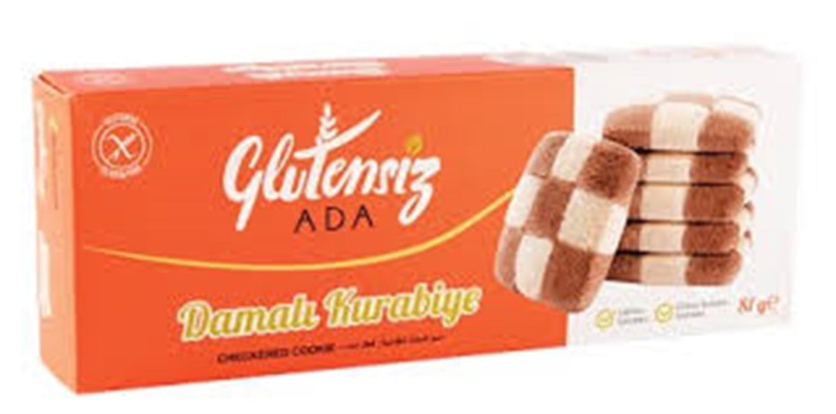 Glutensiz Ada Damalı Kurabiye
