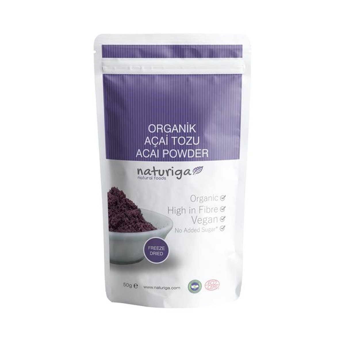 Naturiga Organik Acai Tozu 50 gOrganik Ürünler