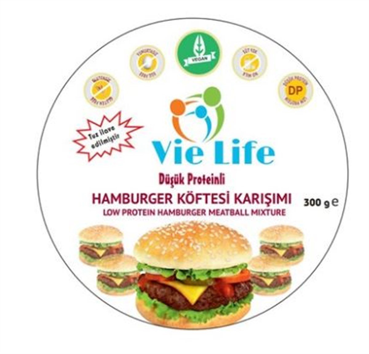 Vie Life Düşük Proteinli Hamburger Köftesi Karışımı 300g