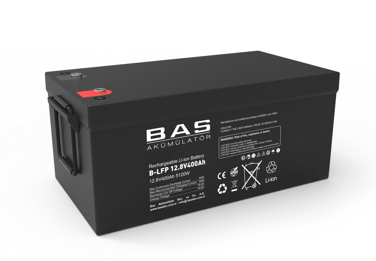 Bas 12.8V 400 Ah Lityum 