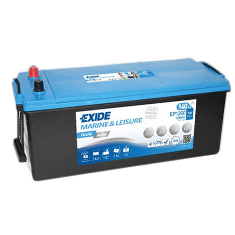 Exide Dual AGM EP1200 - 12V 140 Ah Dual AGM Akü