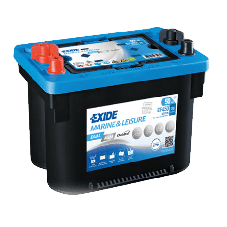 Exide Dual AGM EP450 - 12V 50 Ah Dual AGM Akü