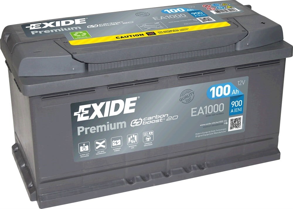 Exide Premium EA1000 - 12V 100 Ah Akü