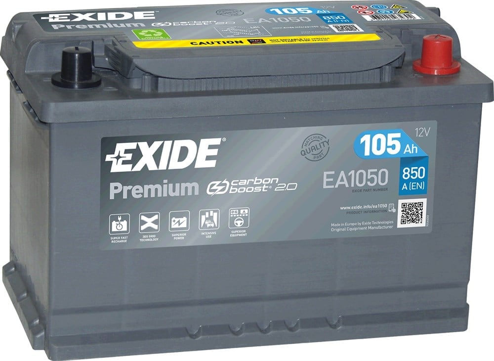 Exide Premium EA1050 - 12V 105 Ah Akü