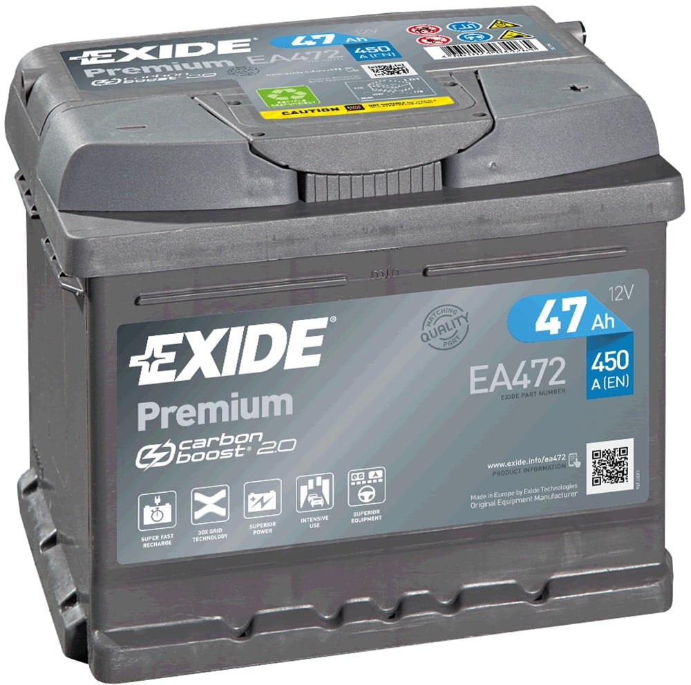 Exide Premium EA472 - 12V 47 Ah Akü
