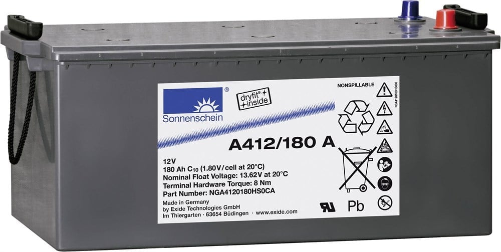 Sonnenschein A412/180A - 12V 180 Ah Akü