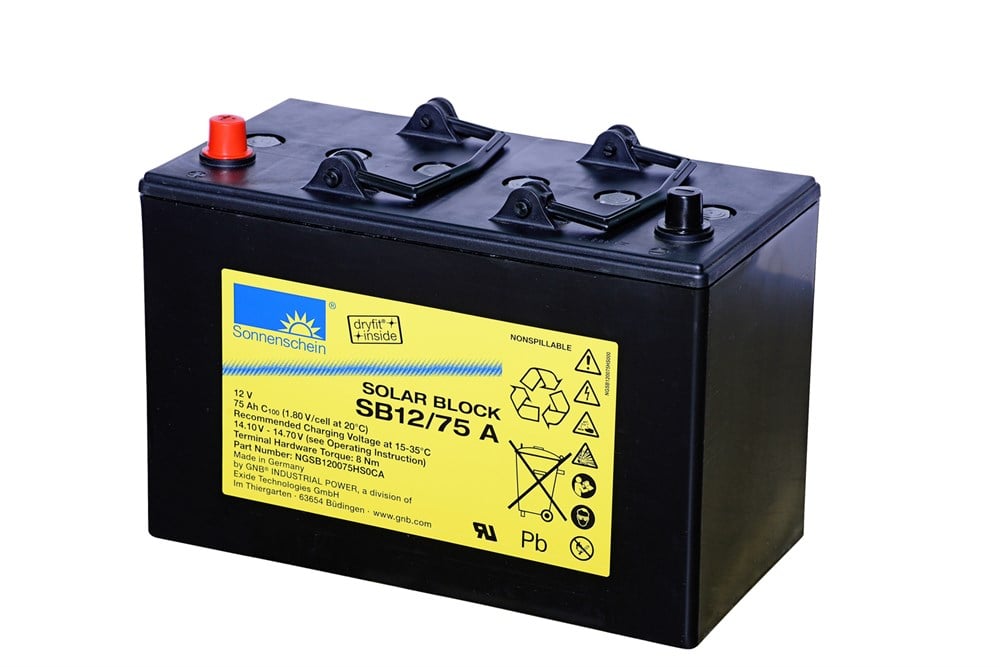 Sonnenschein SB12/75 A - 12V 75 Ah Akü
