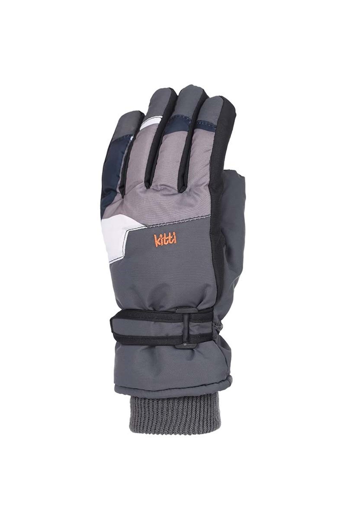  Erkek Çocuk Gri Kamuflaj Kar Eldiveni 9-15 Yaş - KR422-1