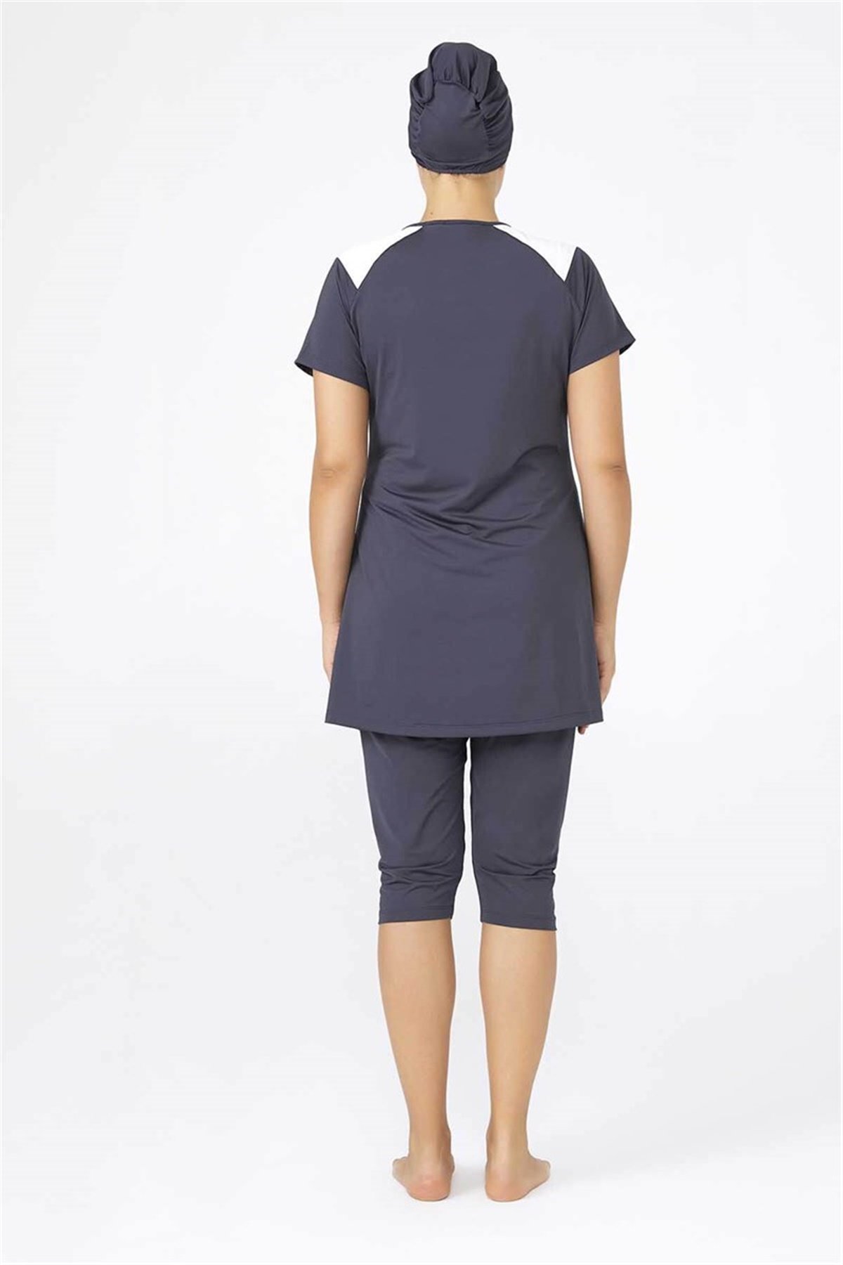 3XL, 4XL, 5XL, 6XL Battal Beden Yarım Kapalı Mayo T0450