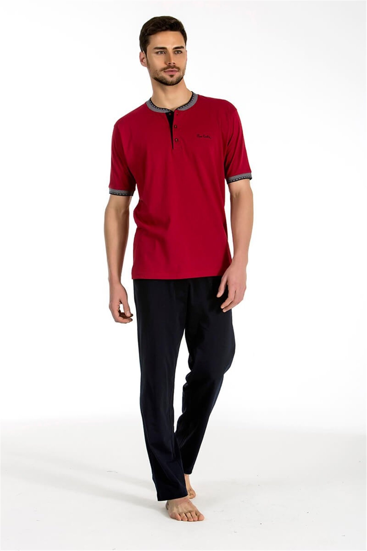 Erkek 3'lü Pijama Takımı Pierre Cardin 5394