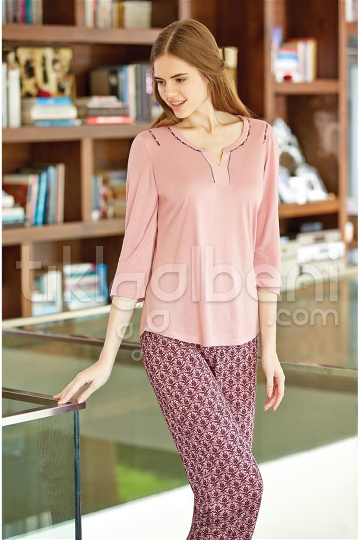 Eros ESK 2544 O Yaka Pijama Takımı