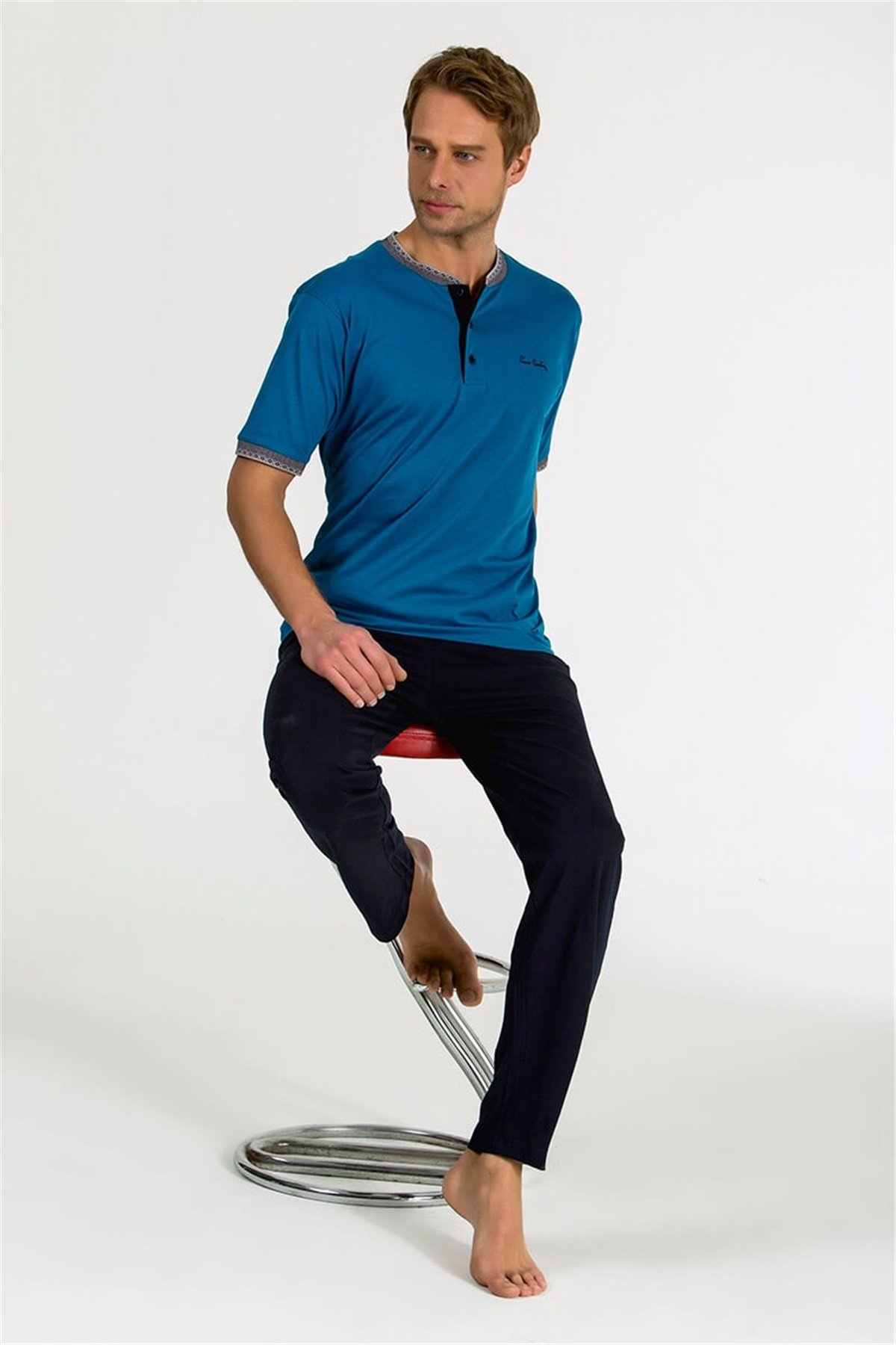 Erkek 3'lü Pijama Takımı Pierre Cardin 5394