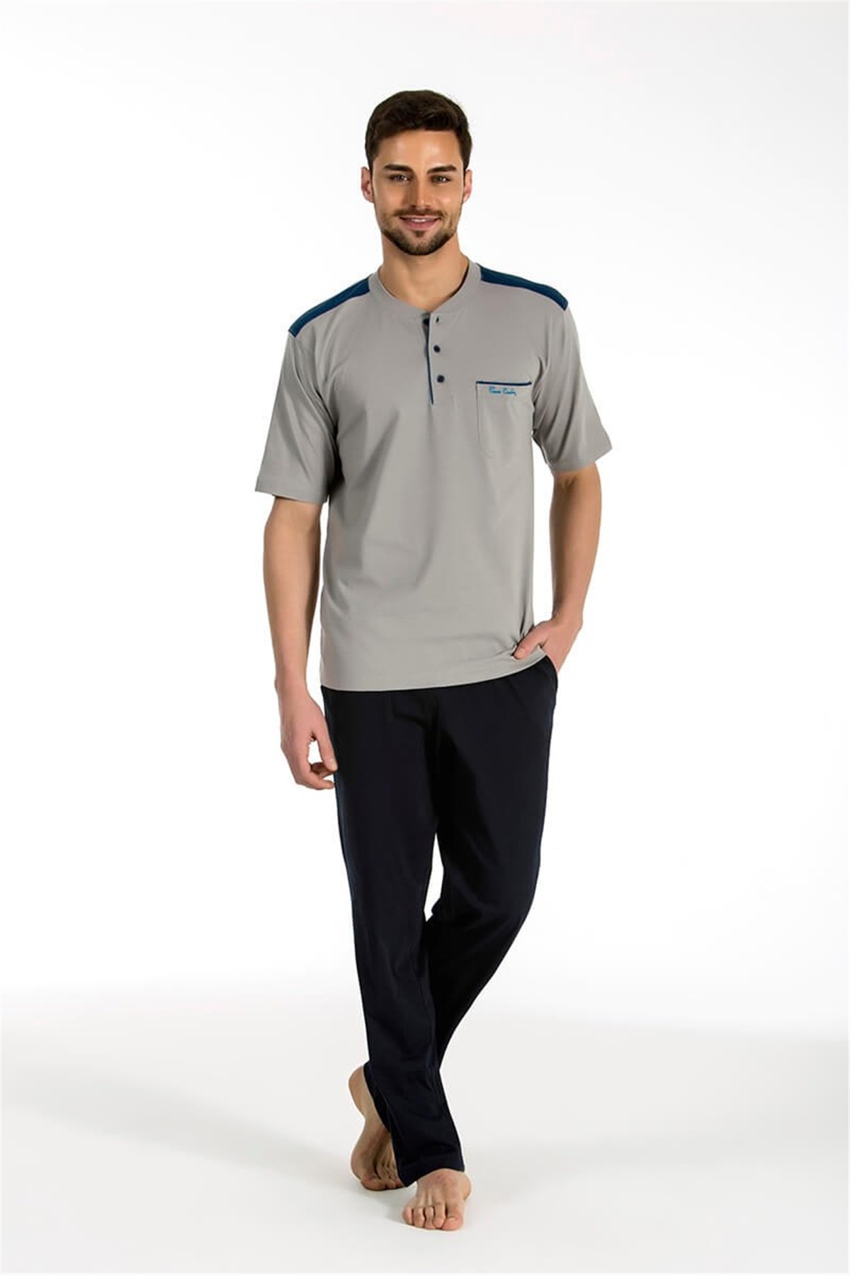 Erkek 3'lü Pijama Takımı Pierre Cardin 5395