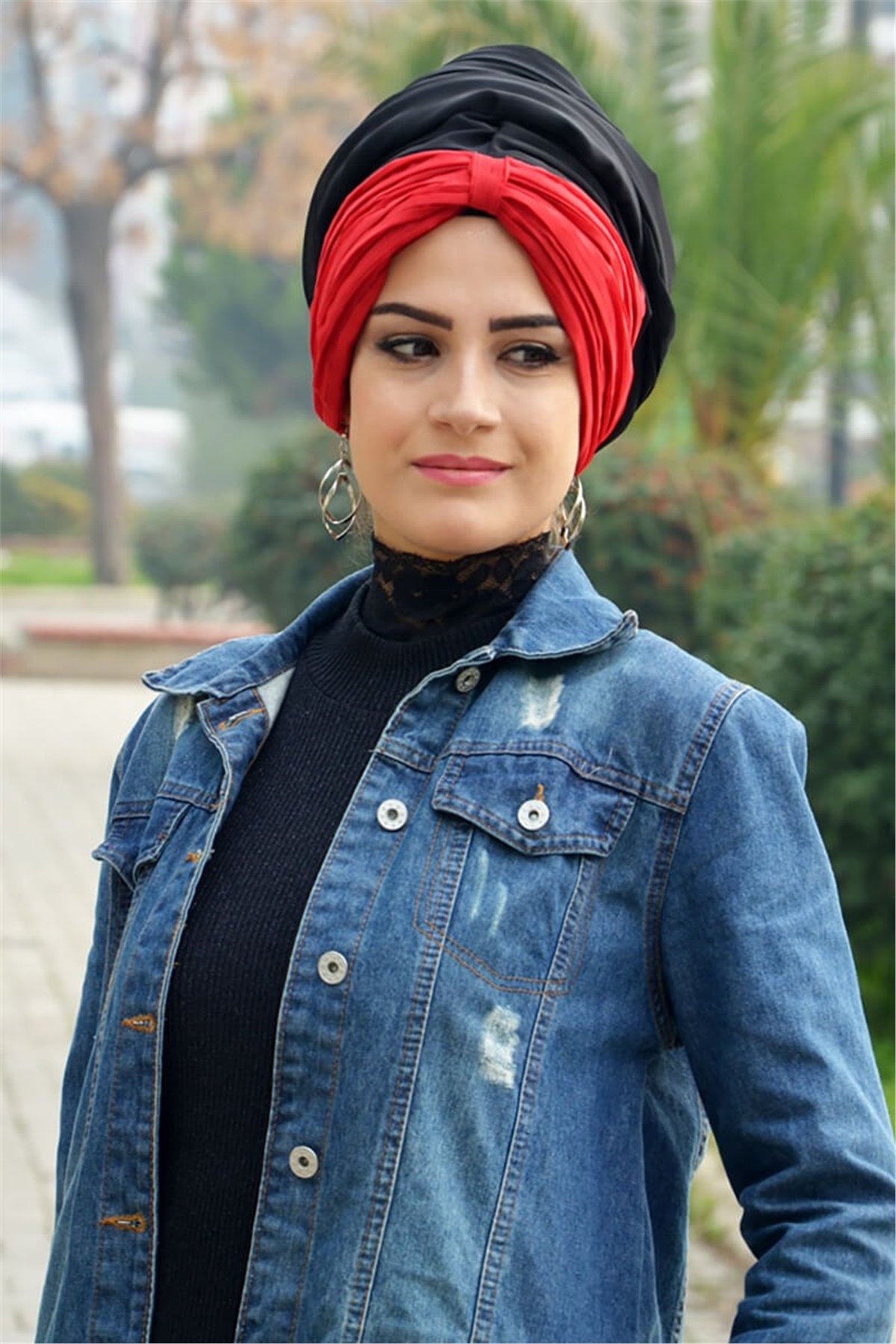 Bandana Pratik Hazır Şal Bone Şal BND058