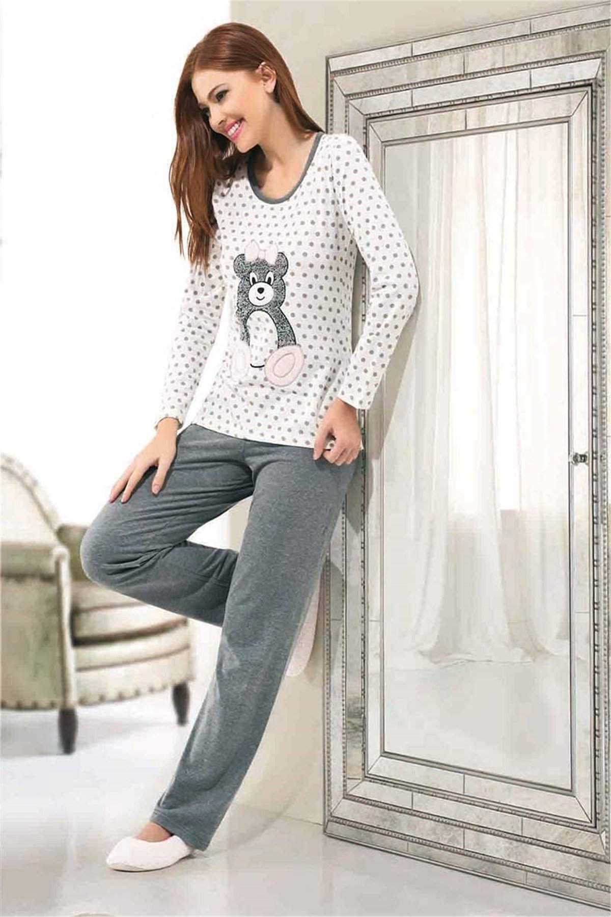 Bayan Polar Pijama Takımı Nbb 66166