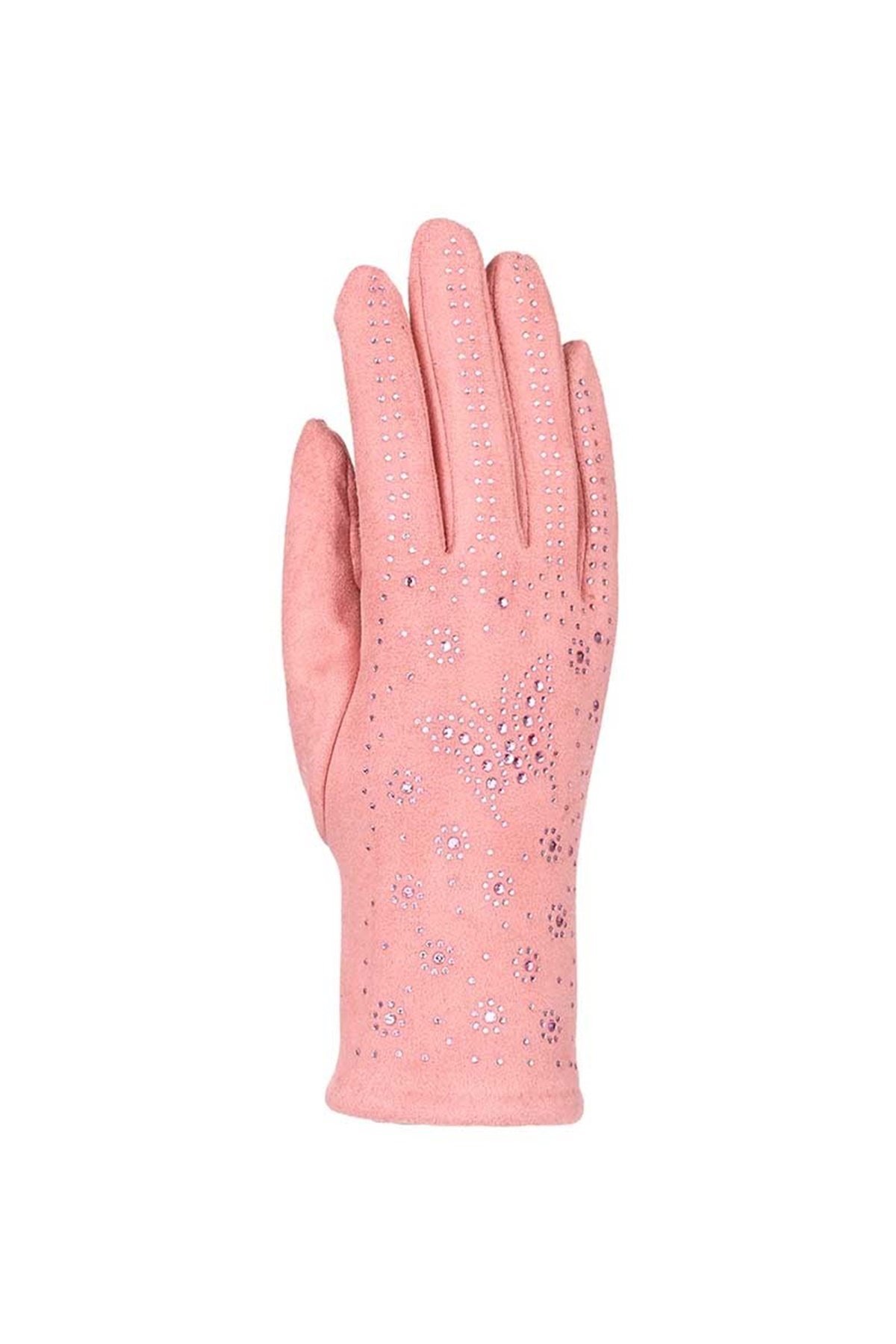 Bayan Süet Eldiven 82701-3 - Pembe