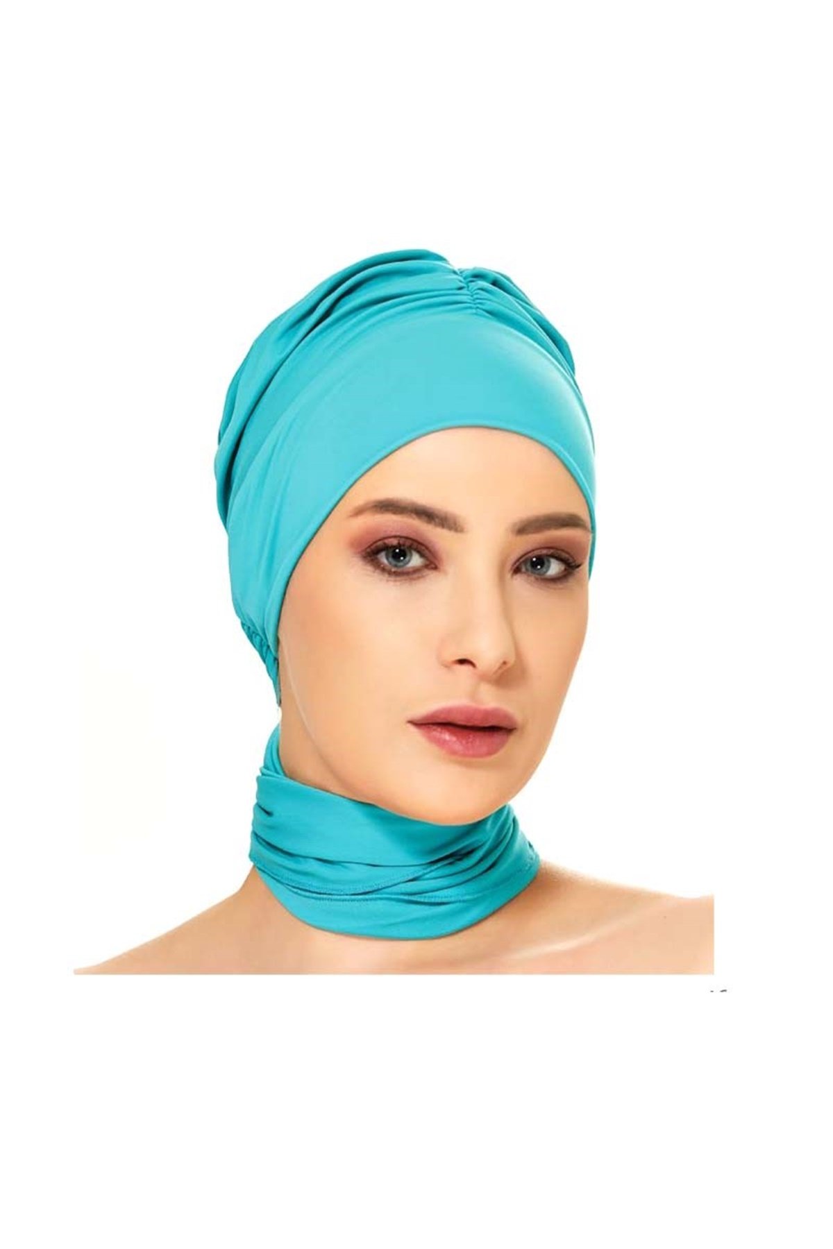 Boyunluklu Kumaş Haşema Bonesi 164005 Mint