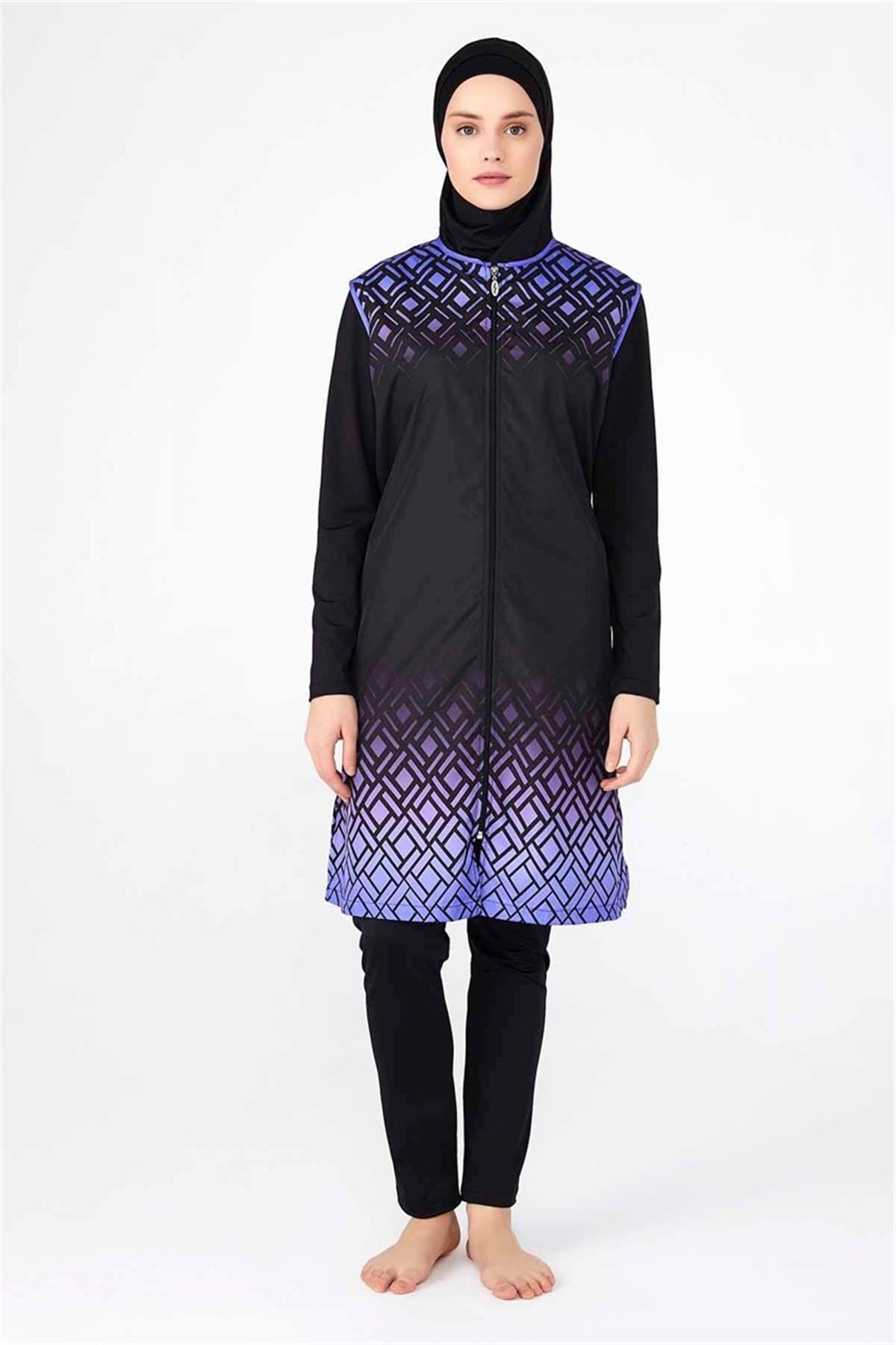 Burkini Tam Kapalı Tesettür Mayo  T0415