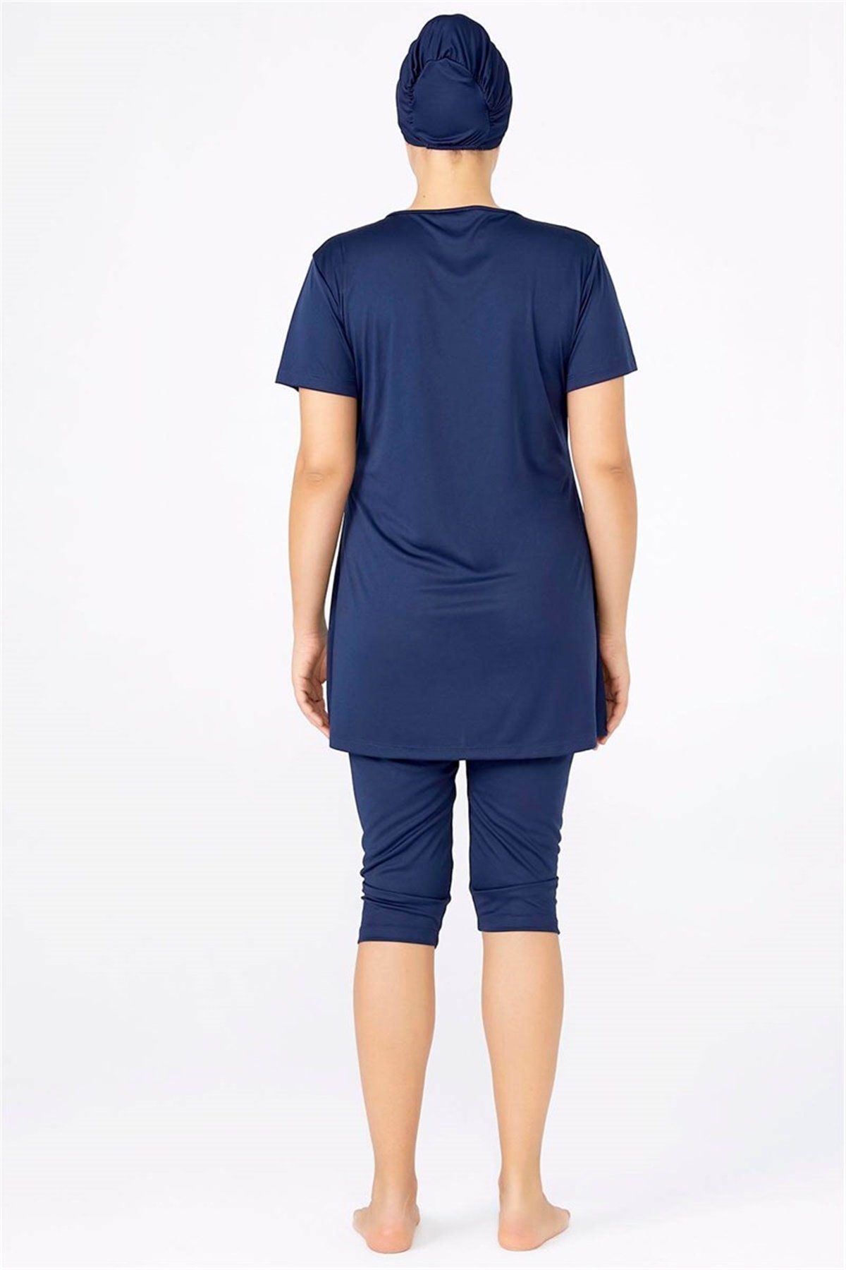 Büyük Beden Kısa Kollu Tesettür Mayo 3XL, 4XL, 5XL, 6XL
