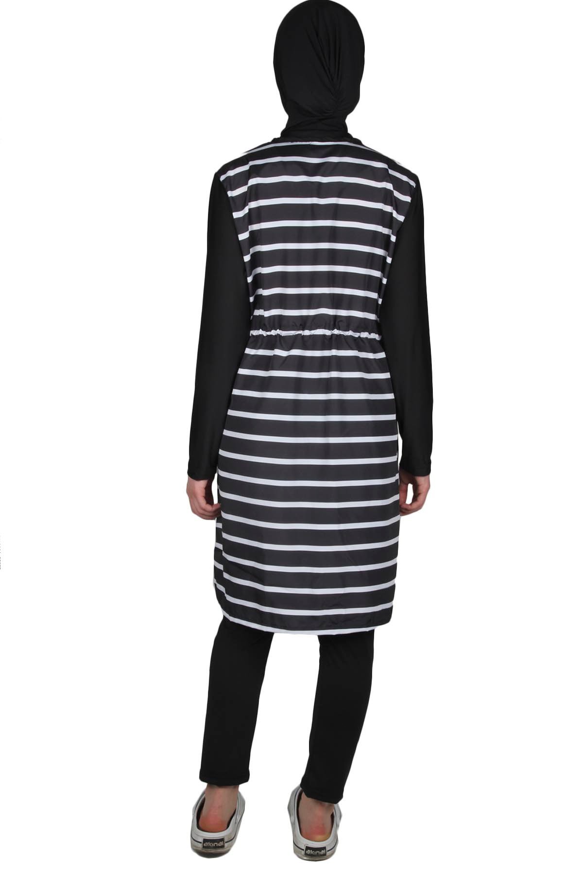 Büyük Beden Sealife SL1013 Yağmur Tesettür Mayo, 3XL, 4XL, 5XL, 6XL, 7XL, 8XL, 9XL