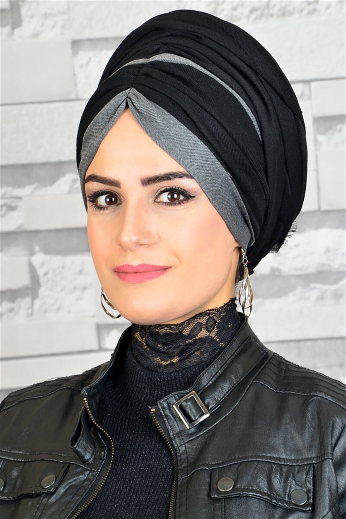 Büzgülü Bandana Pratik Bone Şal BND5009