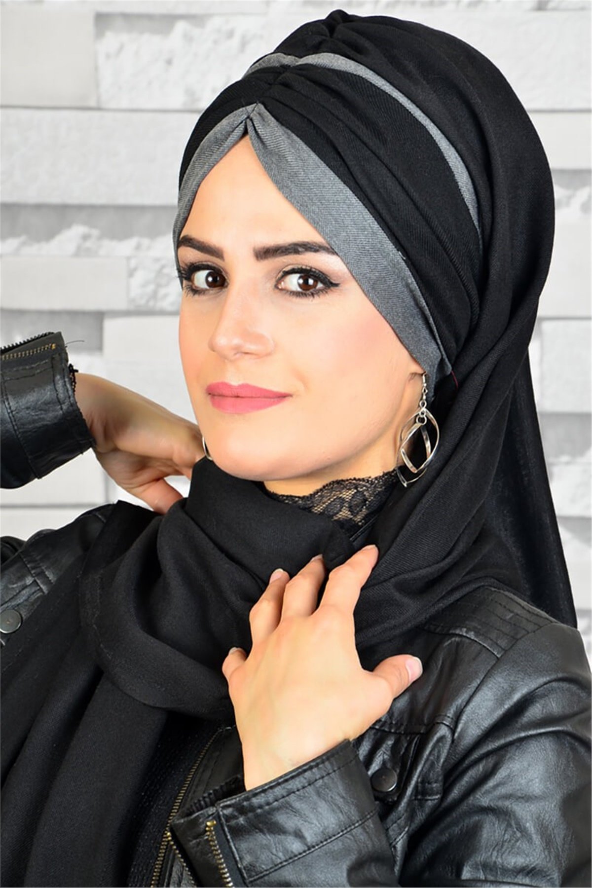 Büzgülü Bandana Pratik Bone Şal BND5009