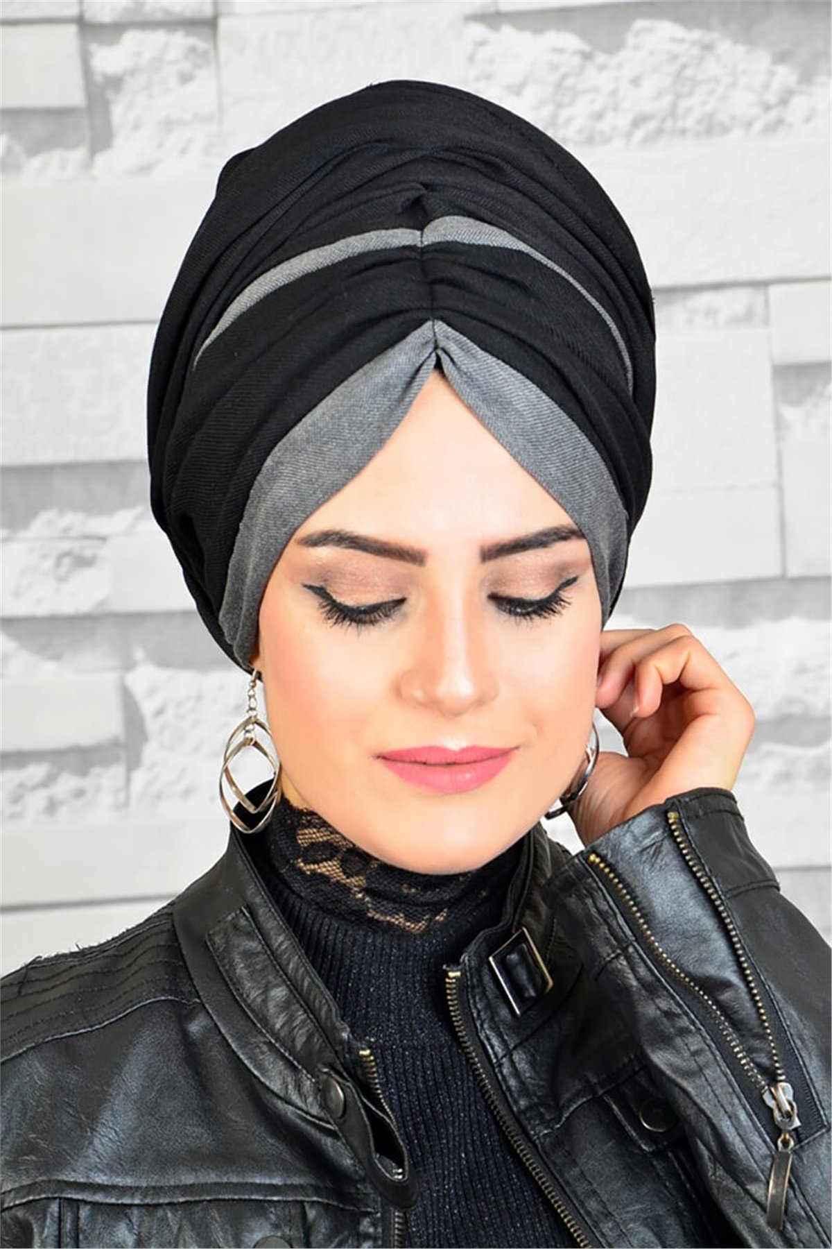 Büzgülü Bandana Pratik Bone Şal BND5009