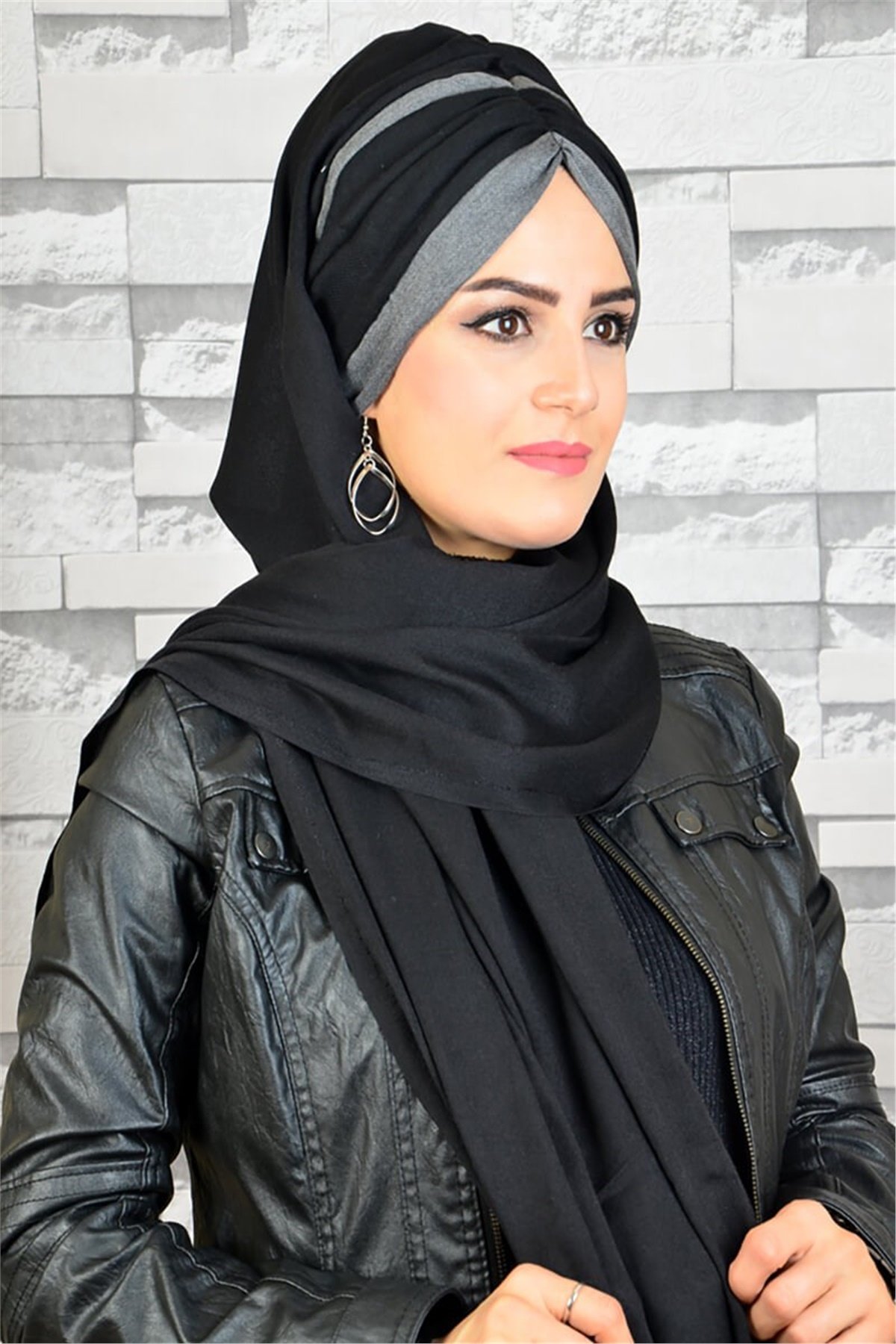 Büzgülü Bandana Pratik Bone Şal BND5009
