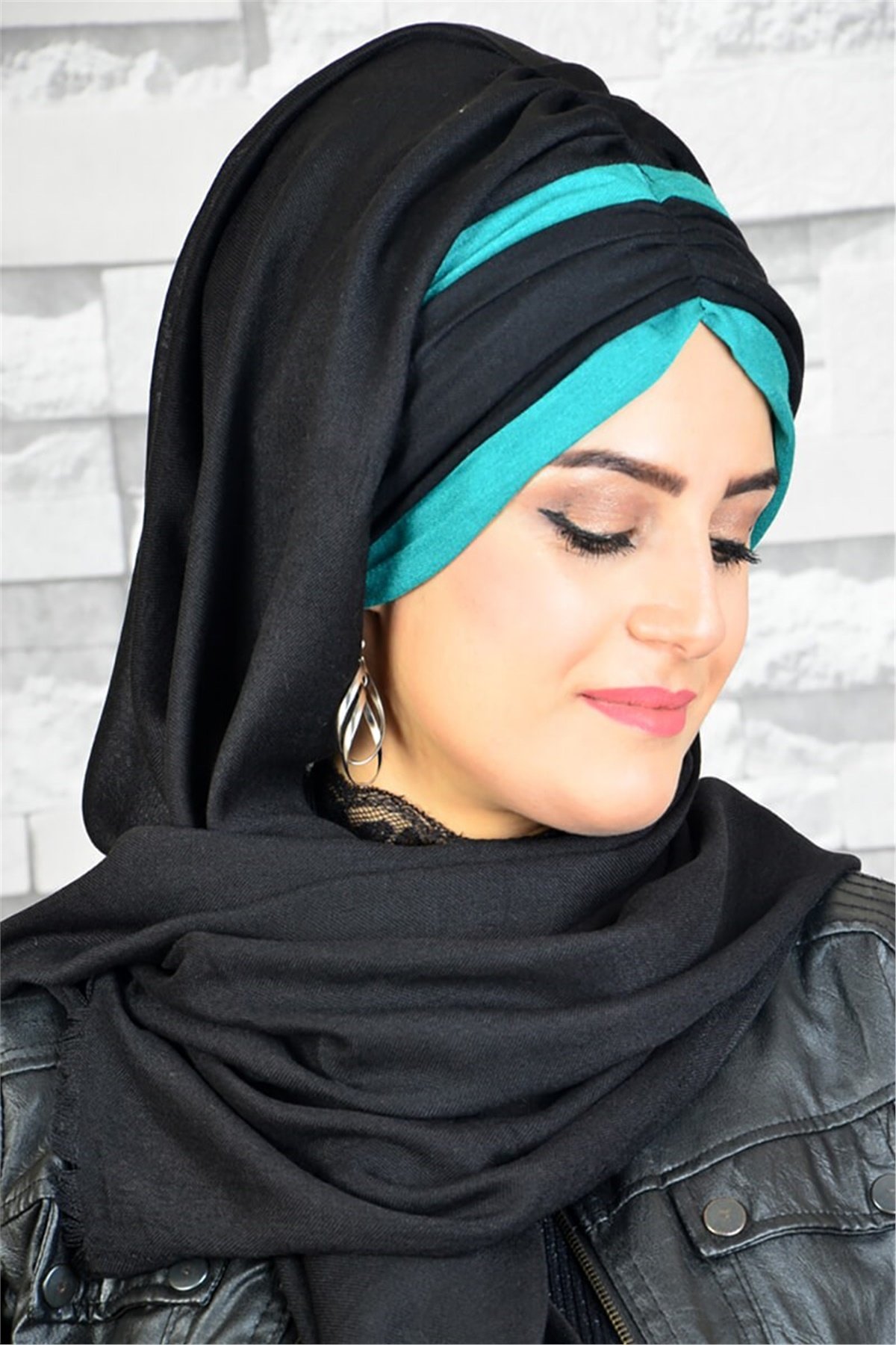 Büzgülü Bandana Pratik Bone Şal BND5013