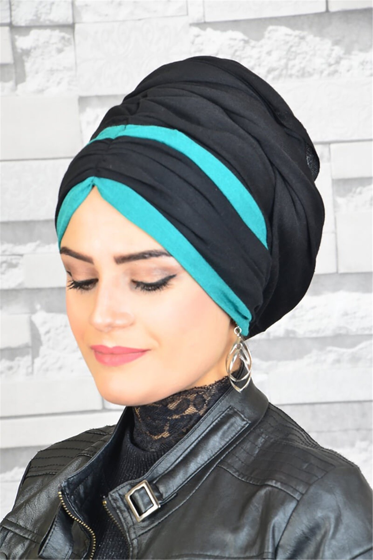 Büzgülü Bandana Pratik Bone Şal BND5013