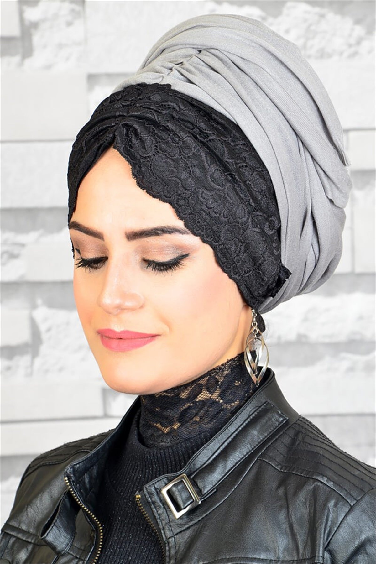 Büzgülü Bandana Pratik Bone Şal BND6005