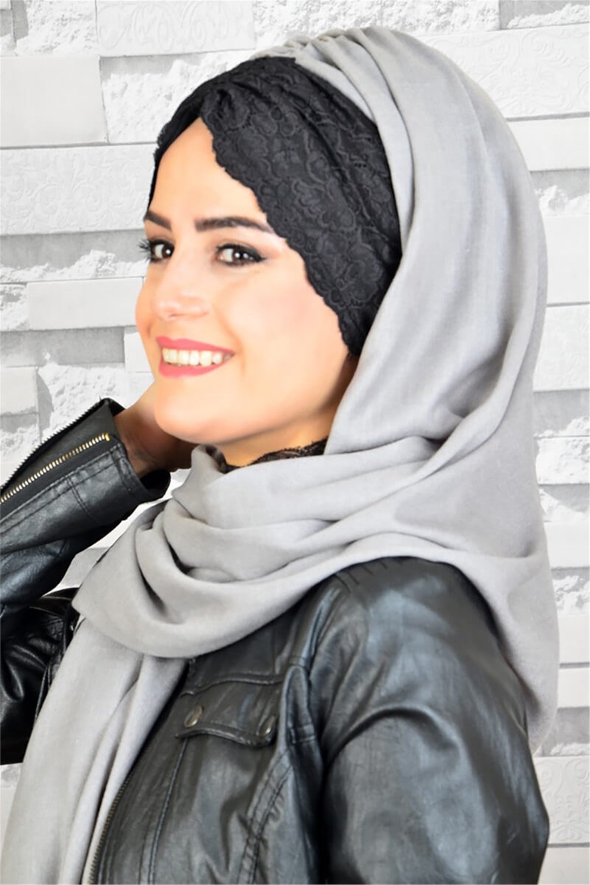 Büzgülü Bandana Pratik Bone Şal BND6005