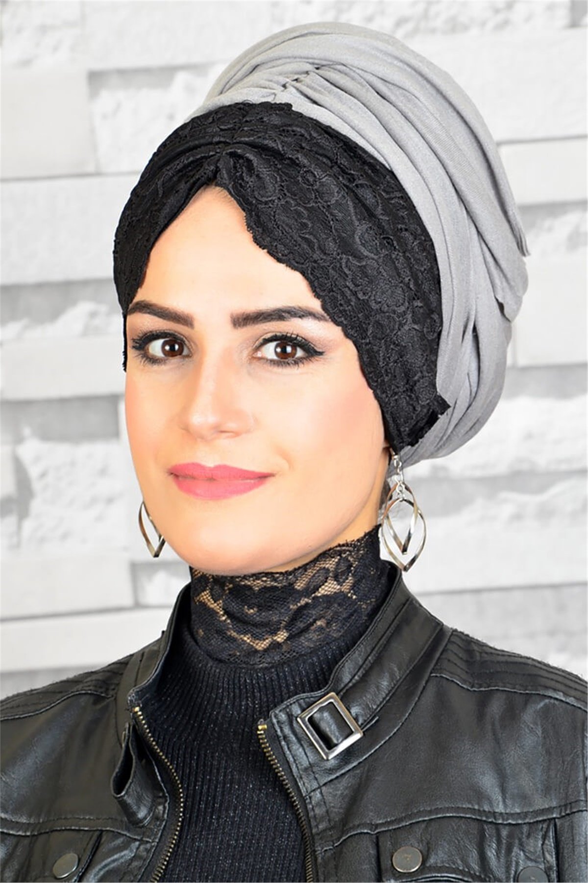 Büzgülü Bandana Pratik Bone Şal BND6005