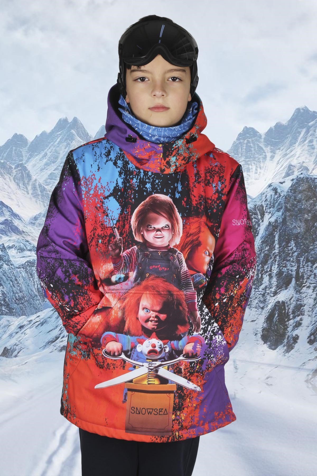 Chucky Erkek Çocuk Snowboarding Erkek Çocuk Snowboard Kar Montu Snowsea SS7761